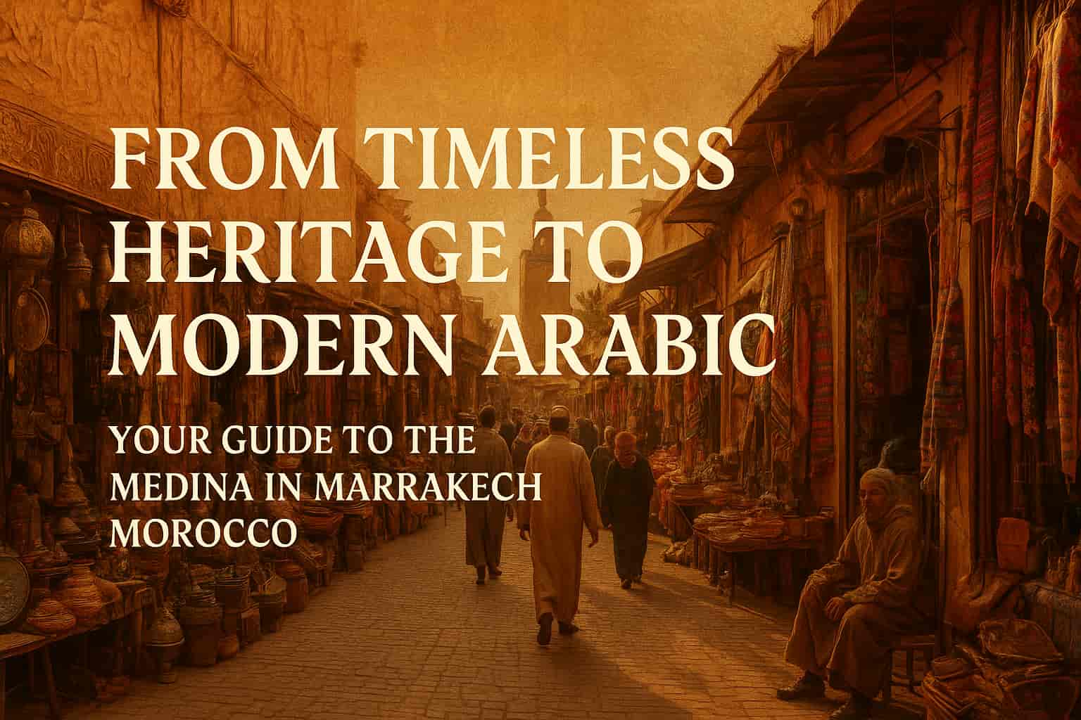 Du patrimoine intemporel à l'arabe moderne : Votre guide de la Médina à Marrakech, Maroc