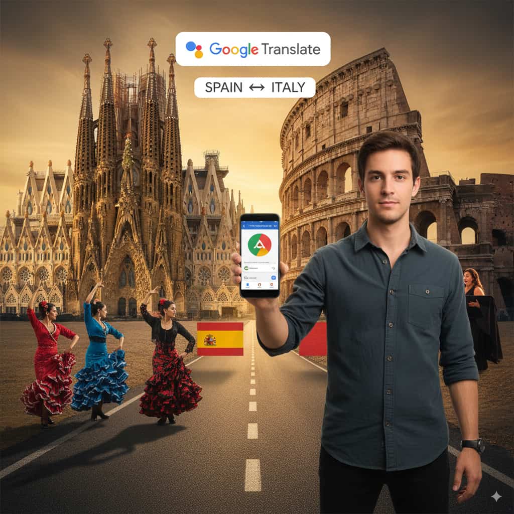 a demonstration of the a young man standing infront of the ueropiasn iconic monuments like the German gate and the Paris tower